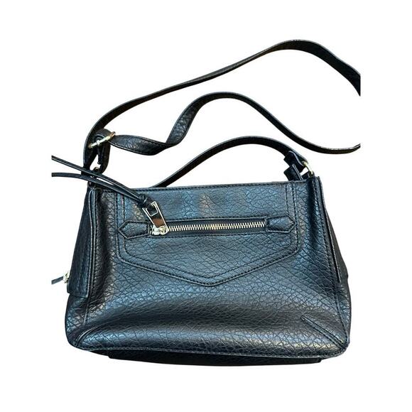 Rebecca Minkoff Black Leather Adjustable Crossbody Straps Handbag - Picture 1 of 8